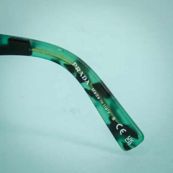 Prada PR10YV Pillow Eyeglasses Glasses 2AU1O1-Tortoise Green Brown Frames - Picture 6 of 6